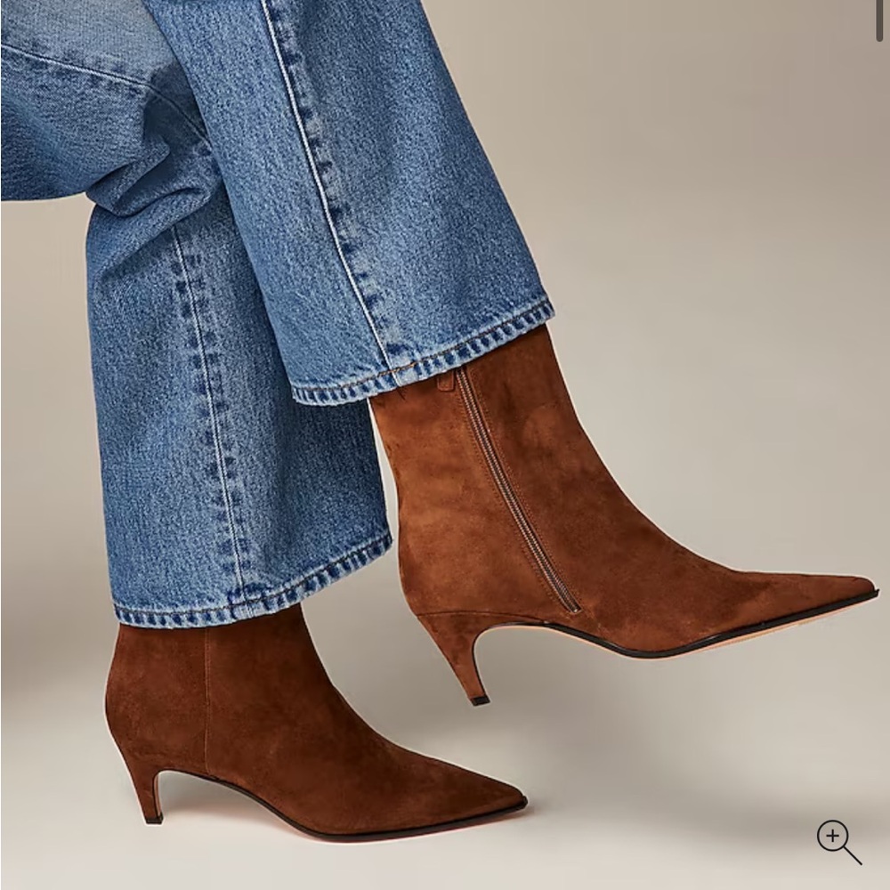 J. Crew Stevie Brown Suede Ankle Boots